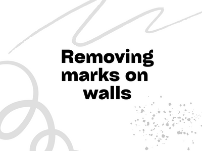 How to remove marks on wall
