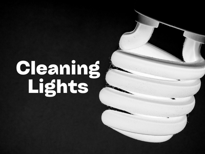 How to clean lights in kitchen and any rooms
