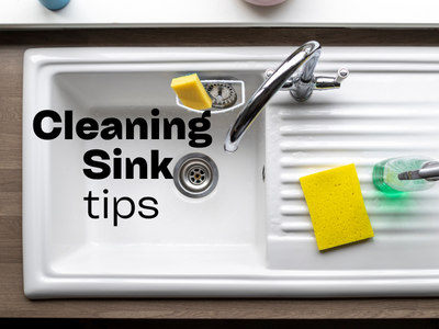 how to clean sink